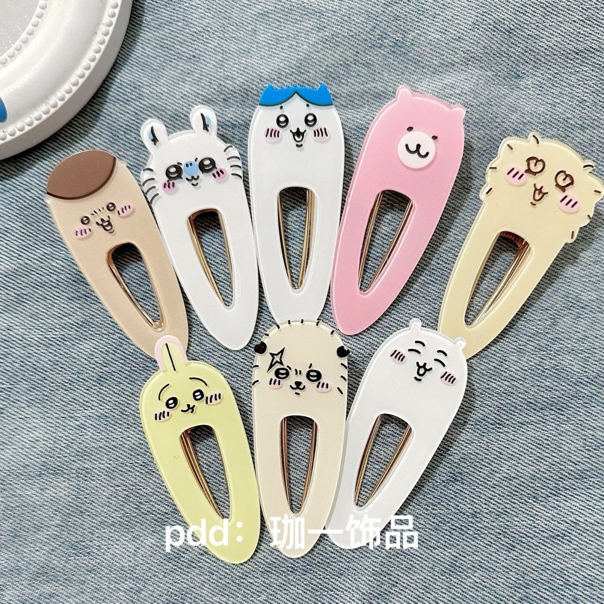 Women'S Accessories List - Chiikawa Acrylic Duckbill Hair Clips Kawaii