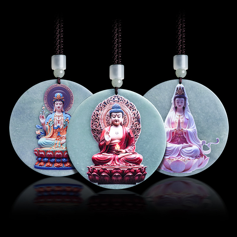 Women Accessories To Gift - Myanmar Jadeite Guanyin Pendant Necklace Fashion
