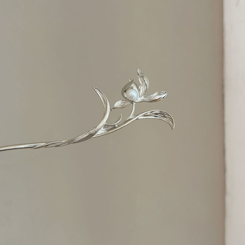 Women'S Accessories H&M - New Chinese Style Silver Orchid Hairpin