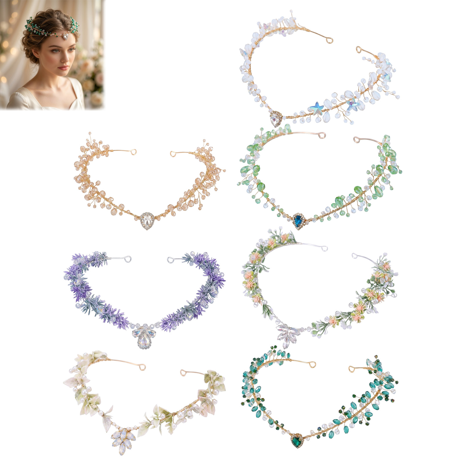 Bridal Hairband Triangular Cry - Women Accessories For Wedding recension och pris
