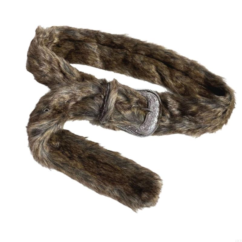2000s Furry Plush Winter Belt  - Women Accessories Description recension och pris