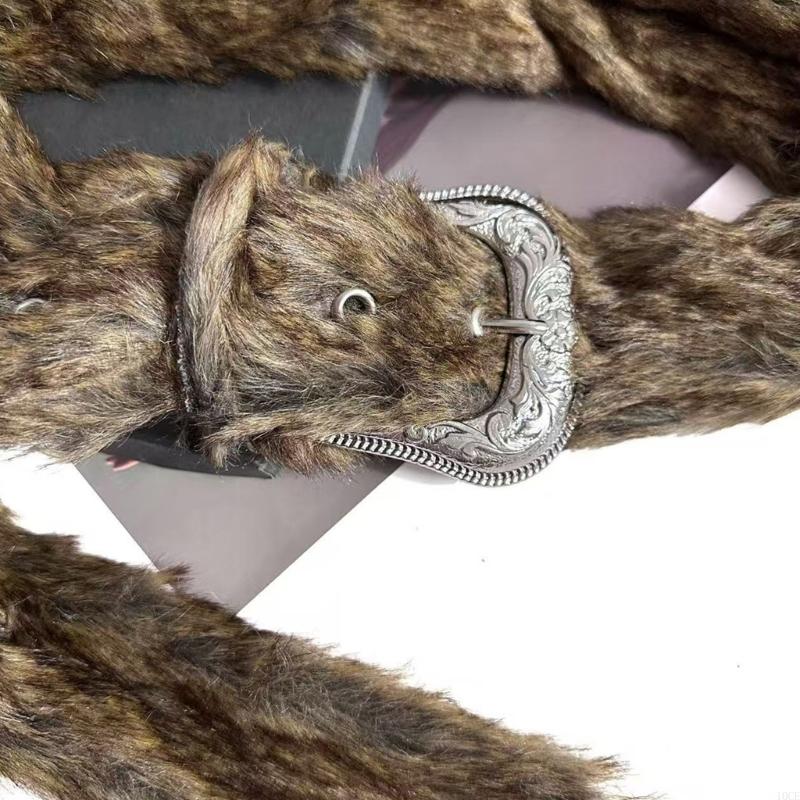2000s Furry Plush Winter Belt  - Women Accessories Description recension och pris