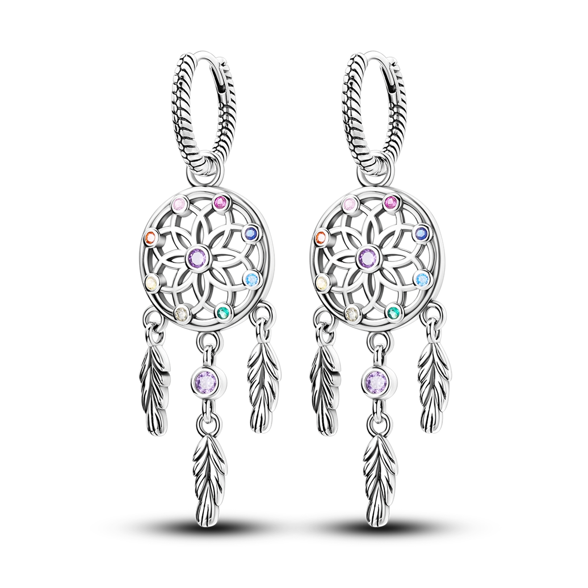 925 Sterling Silver Dreamcatch - Tassel Earrings Boho recension och pris