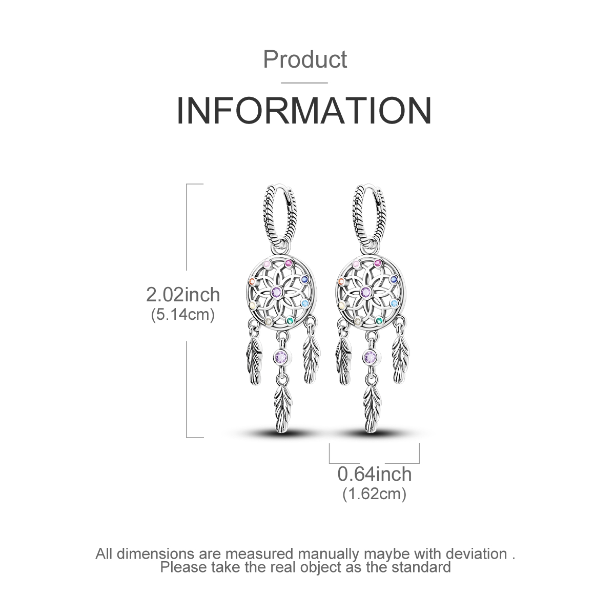 925 Sterling Silver Dreamcatch - Tassel Earrings Boho recension och pris