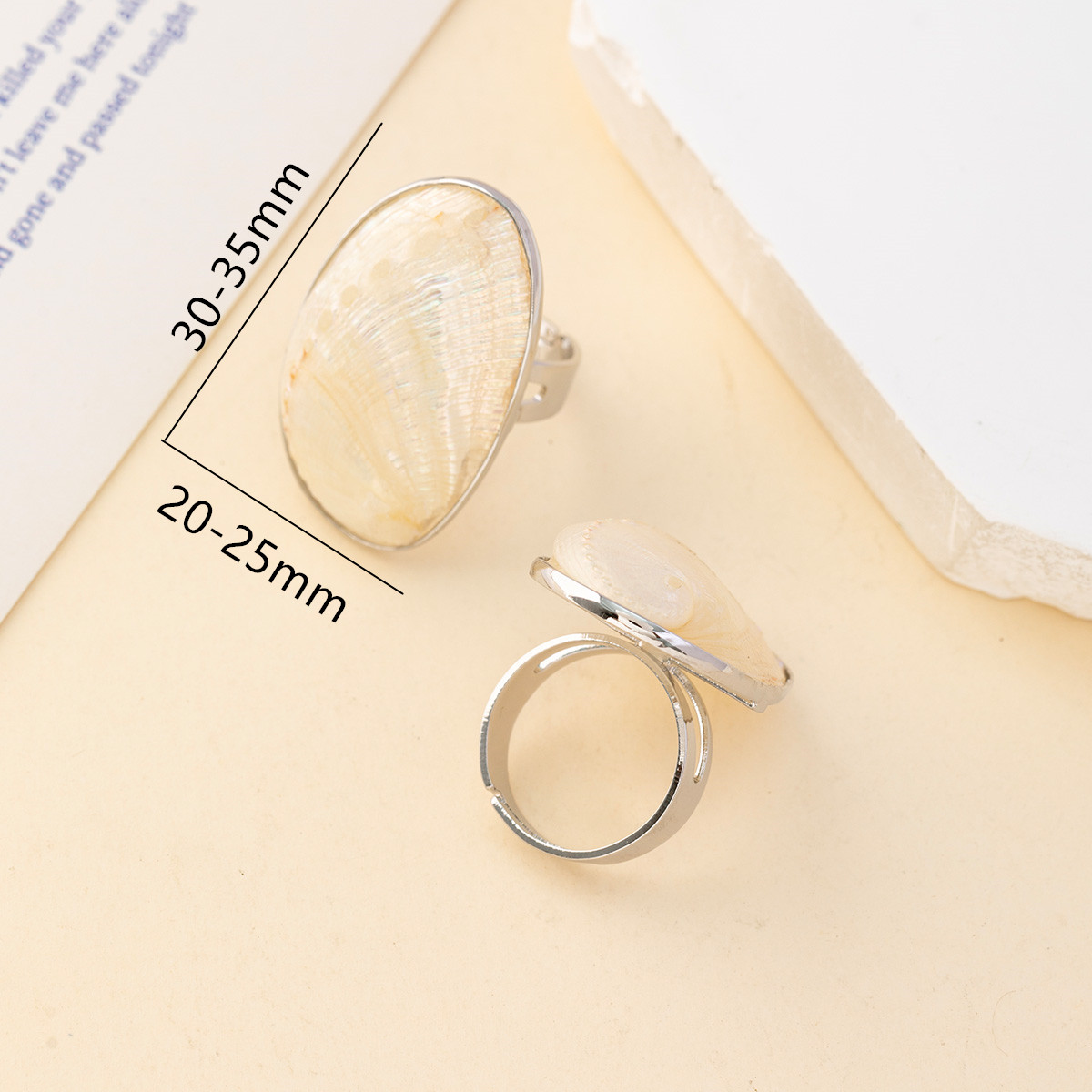 Vintage Chunky Shell Rings for - Women Accessories Outlet recension och pris