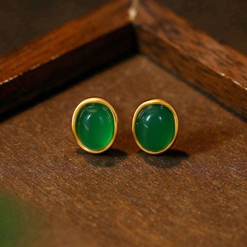 Green Natural Jade Earrings Ta - Women'S Ear Accessories recension och pris