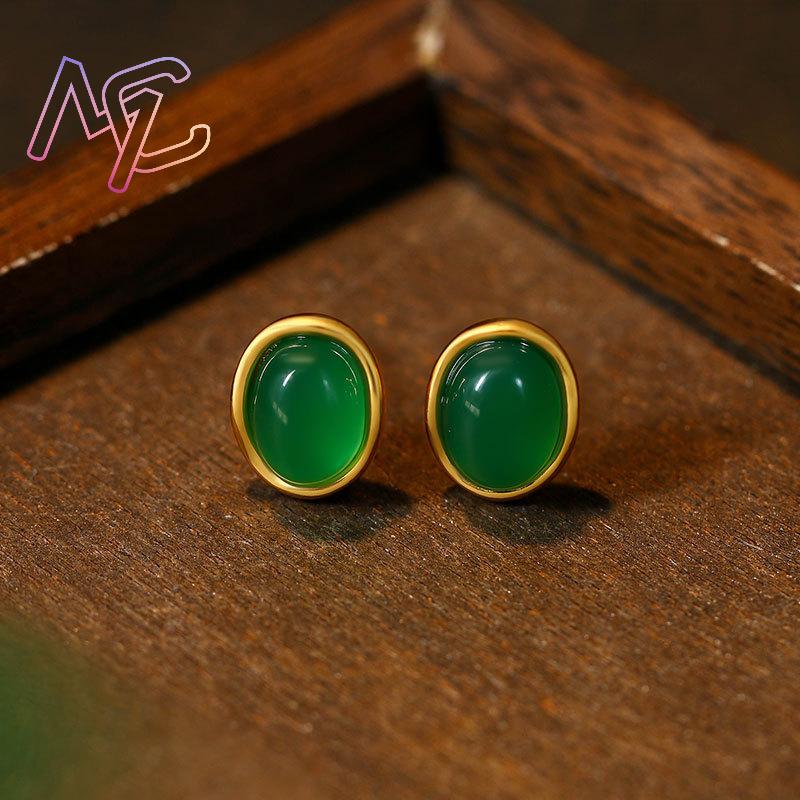 Green Natural Jade Earrings Ta - Women'S Ear Accessories recension och pris