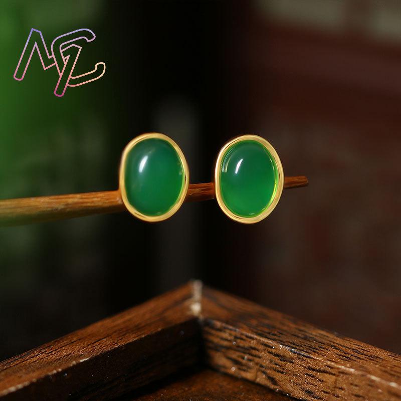 Green Natural Jade Earrings Ta - Women'S Ear Accessories recension och pris