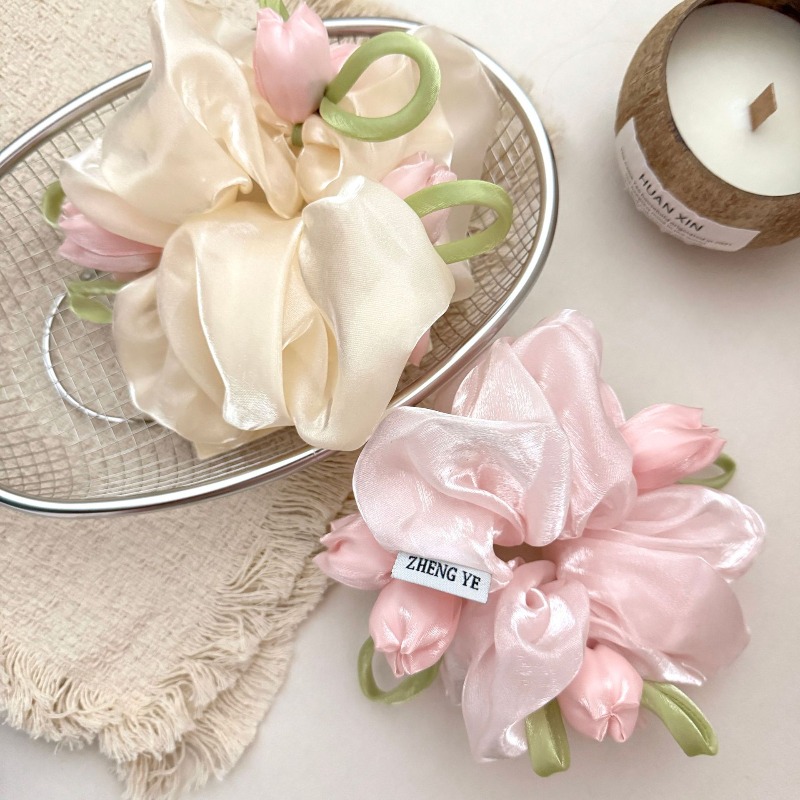 Korean Tulip Elastic Scrunchie - Women Accessories Photos recension och pris