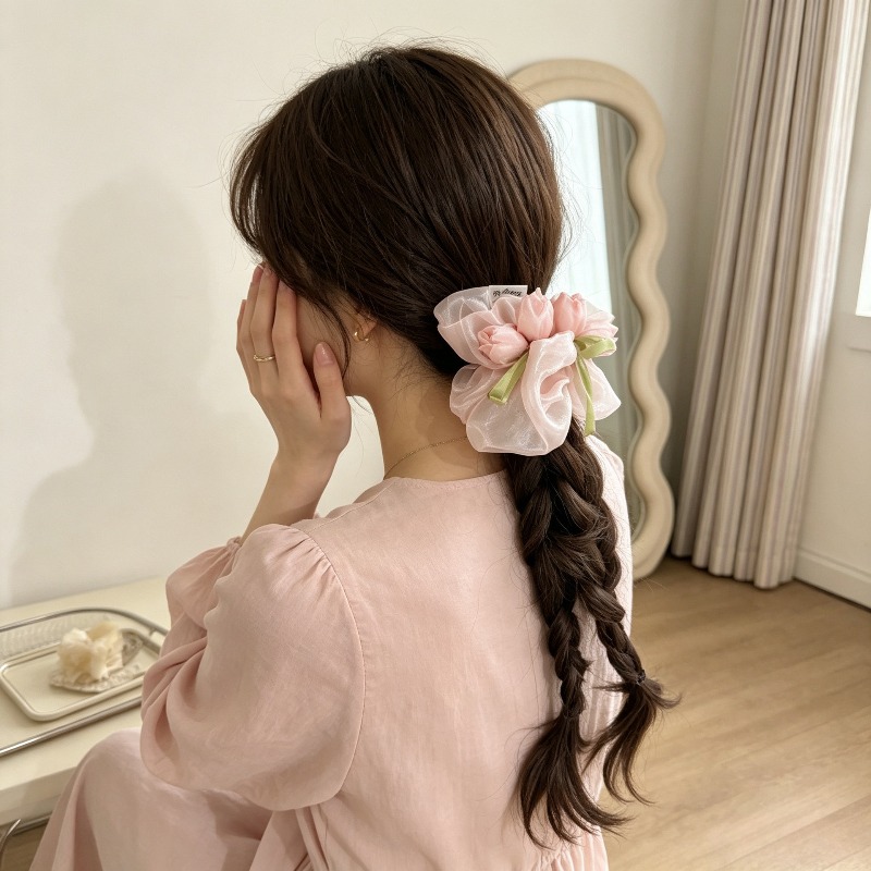 Korean Tulip Elastic Scrunchie - Women Accessories Photos recension och pris
