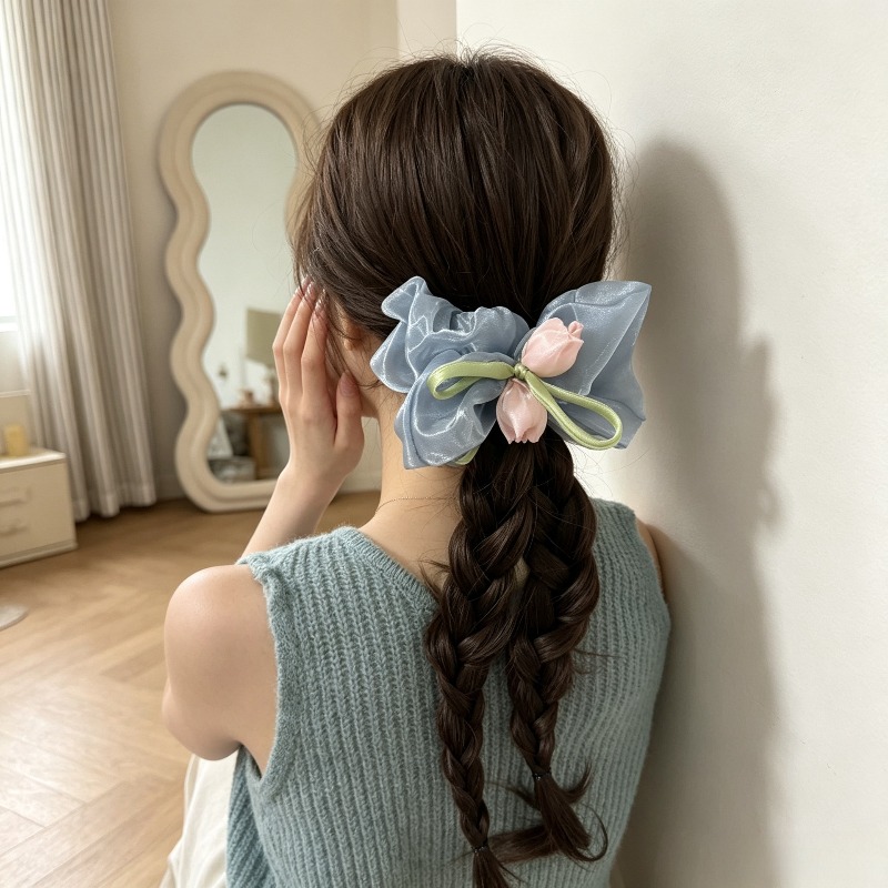 Korean Tulip Elastic Scrunchie - Women Accessories Photos recension och pris