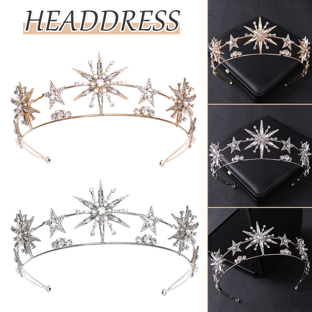 Star Shapedcrown Sparkling Rhi - Women Accessories For Wedding recension och pris