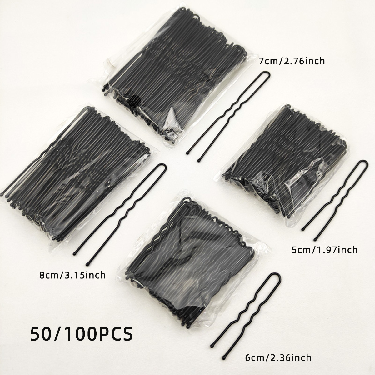 50/100 PCS Women 5/6/7/8 cm Ha - Women'S Accessories List recension och pris