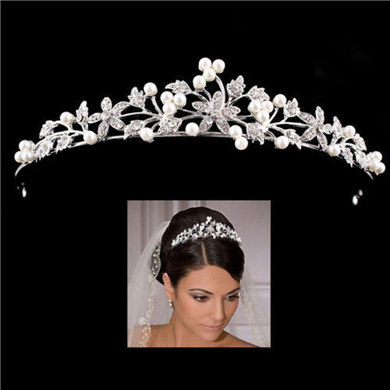 Crystal Wedding Bridal Tiara H - Women Accessories For Wedding recension och pris