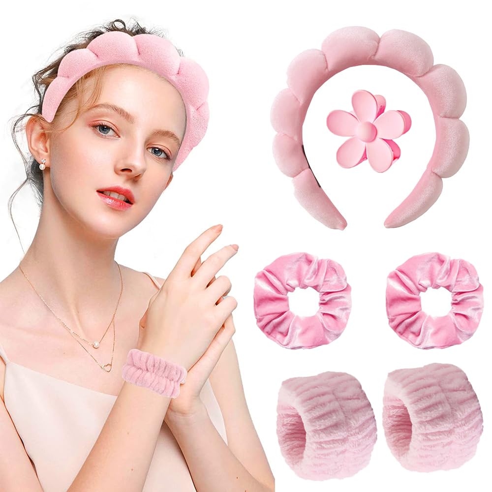 6pcs Headbands Wristband Set f - Women Accessories Combo Gift recension och pris