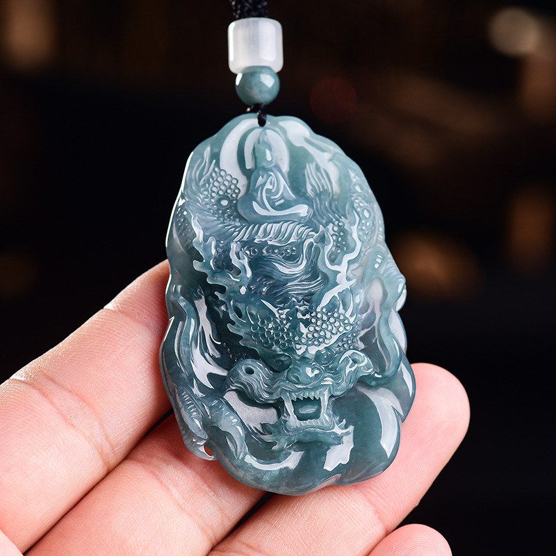 Natural Burmese Jadeite Dragon - Women Accessories To Gift recension och pris