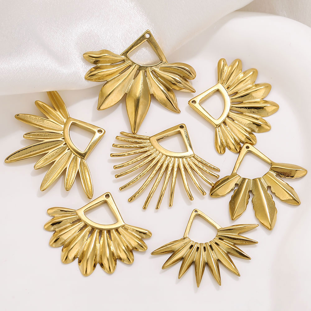 2pcs Stainless Steel Fan Shape - Tassel Earrings Boho recension och pris