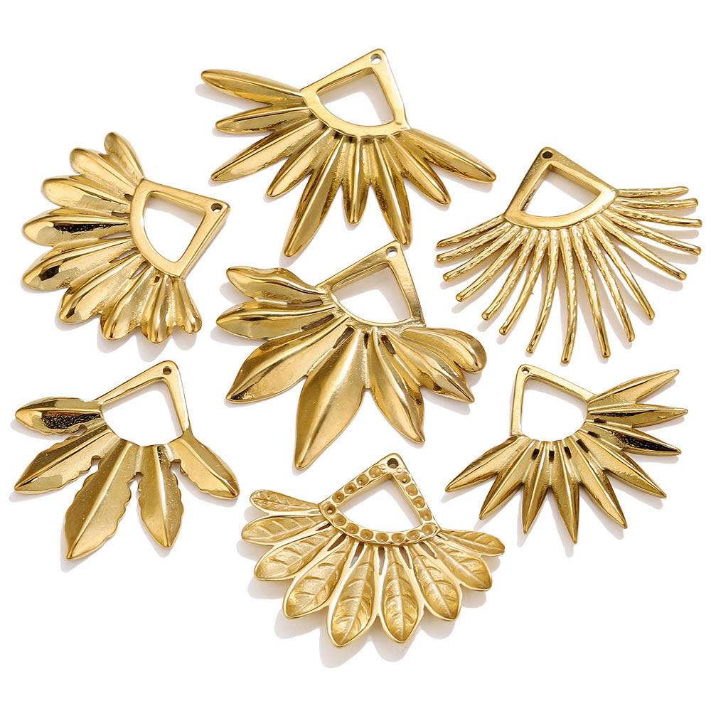 2pcs Stainless Steel Fan Shape - Tassel Earrings Boho recension och pris