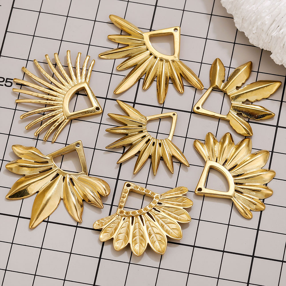 2pcs Stainless Steel Fan Shape - Tassel Earrings Boho recension och pris