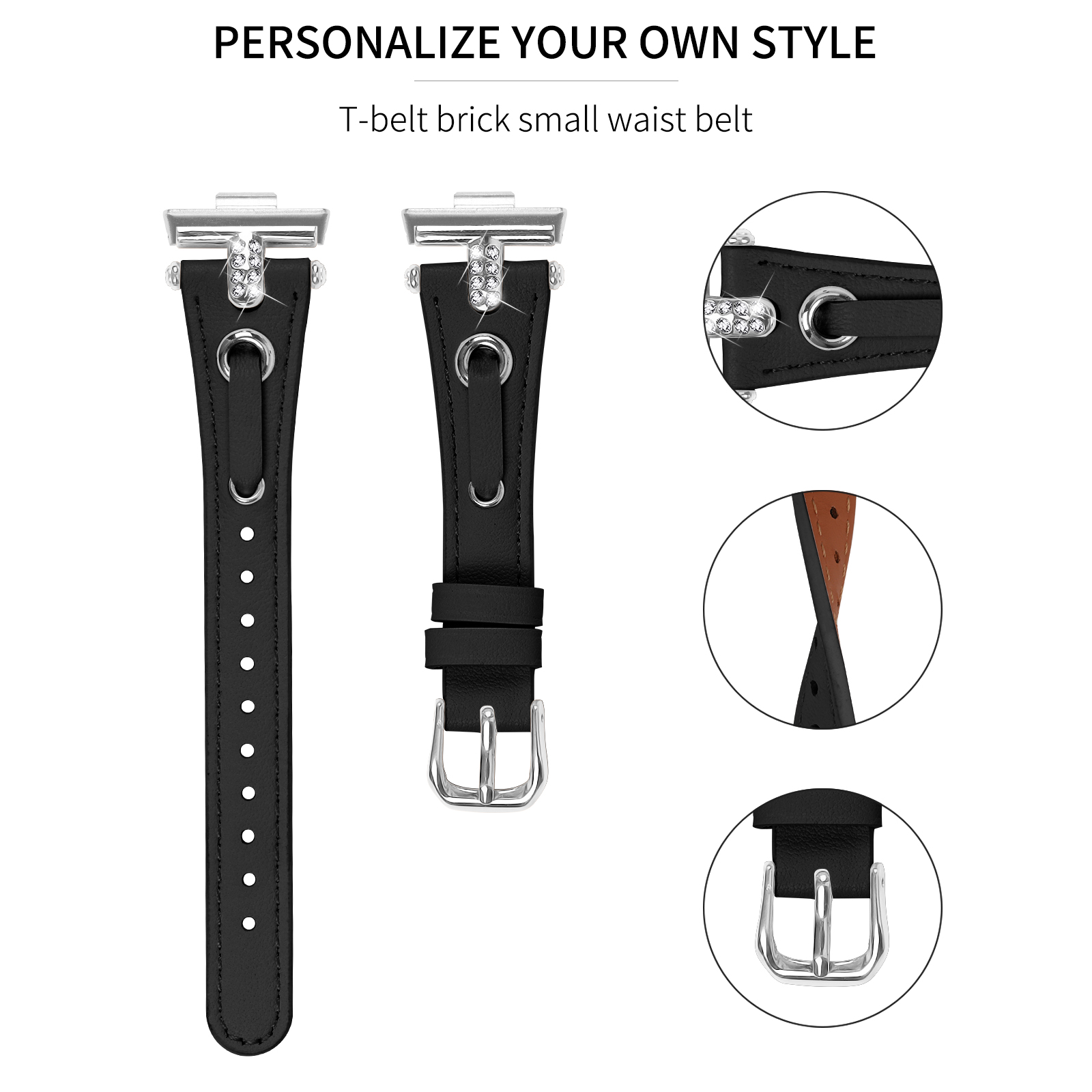 Leather band for Huawei Watch  - Women Accessories In English recension och pris