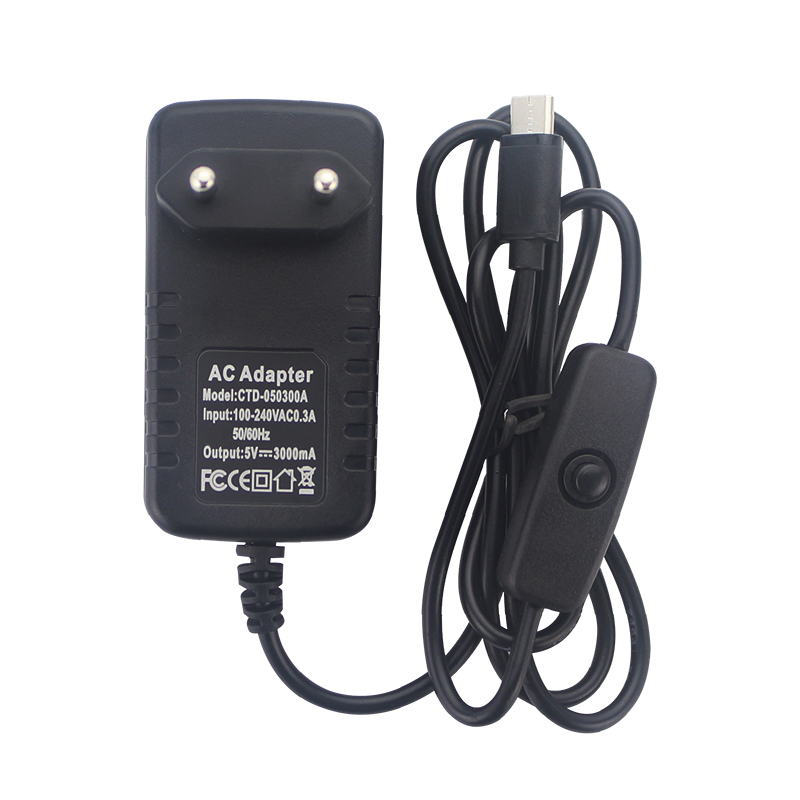 5V 3A Power Supply with ON/OFF - Women Accessories In Uk recension och pris