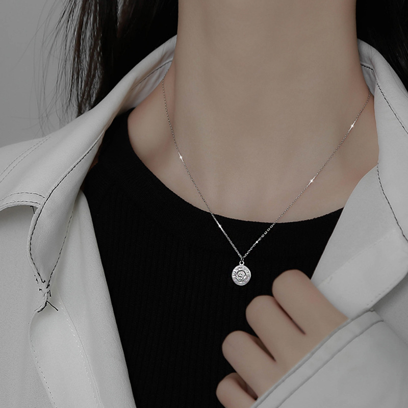 S925 Sterling Silver Necklace  - Coin Necklace Delicate recension och pris