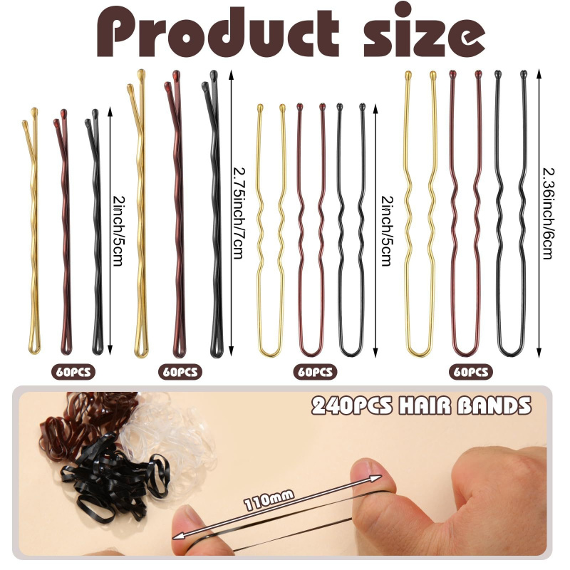 480Pcs Per Box Hair Styling Ac - Women Accessories On Sale recension och pris