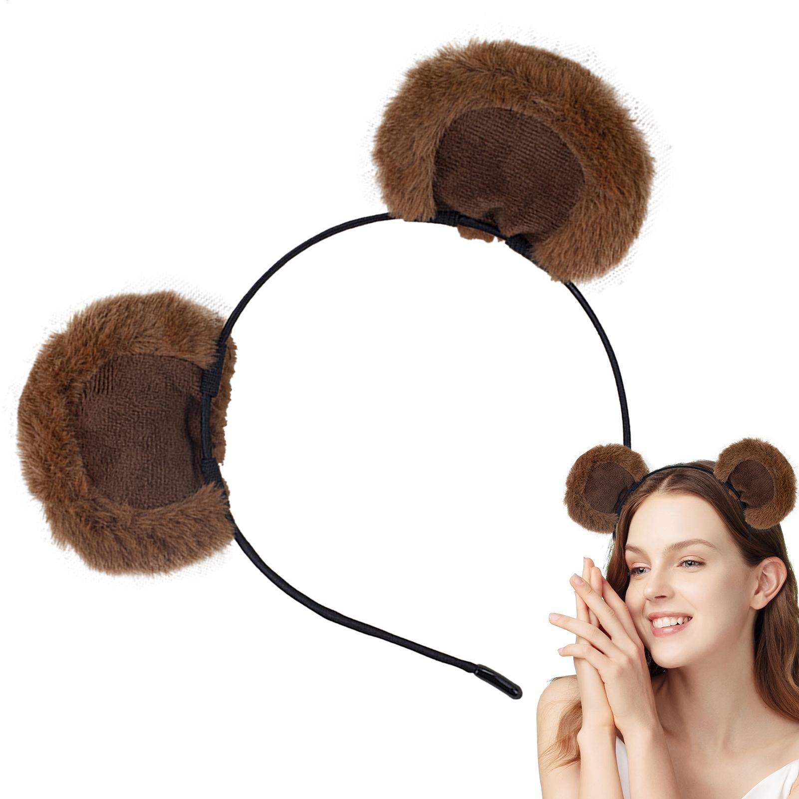 Cute Brown Ears Headband Adjus - Women Accessories Combo Gift recension och pris