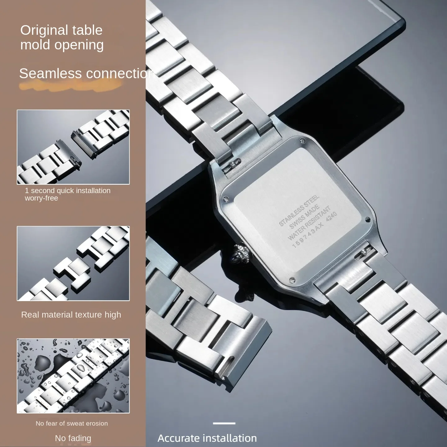 316L Quick-Release Steel Watch - Women'S Accessories Cartier recension och pris