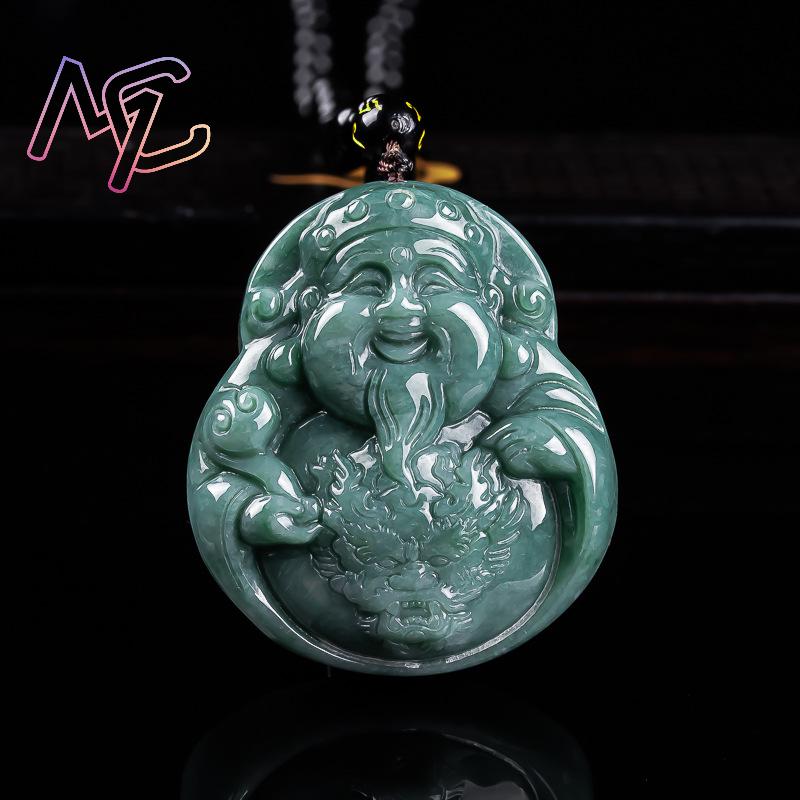 Myanmar Jadeite God of Wealth  - Women Accessories To Gift recension och pris