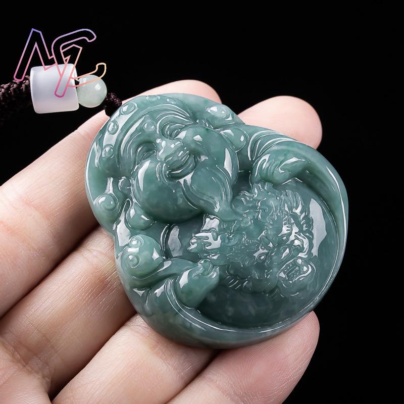 Myanmar Jadeite God of Wealth  - Women Accessories To Gift recension och pris