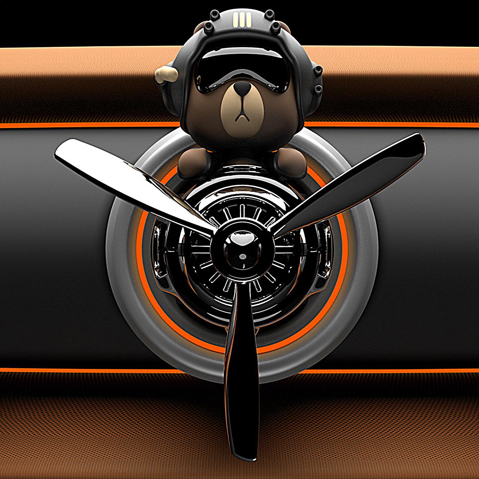 Rotating pilot bear ornaments  - Women Accessories Outlet recension och pris