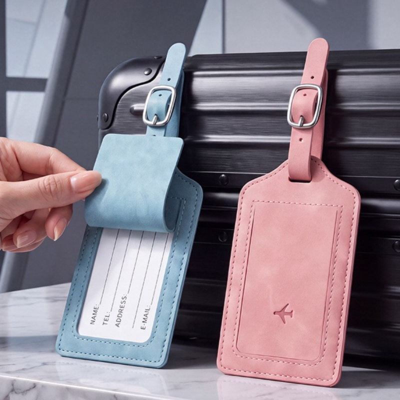 1PC PU Leather Luggage Tag Wom - Women Accessories Name recension och pris