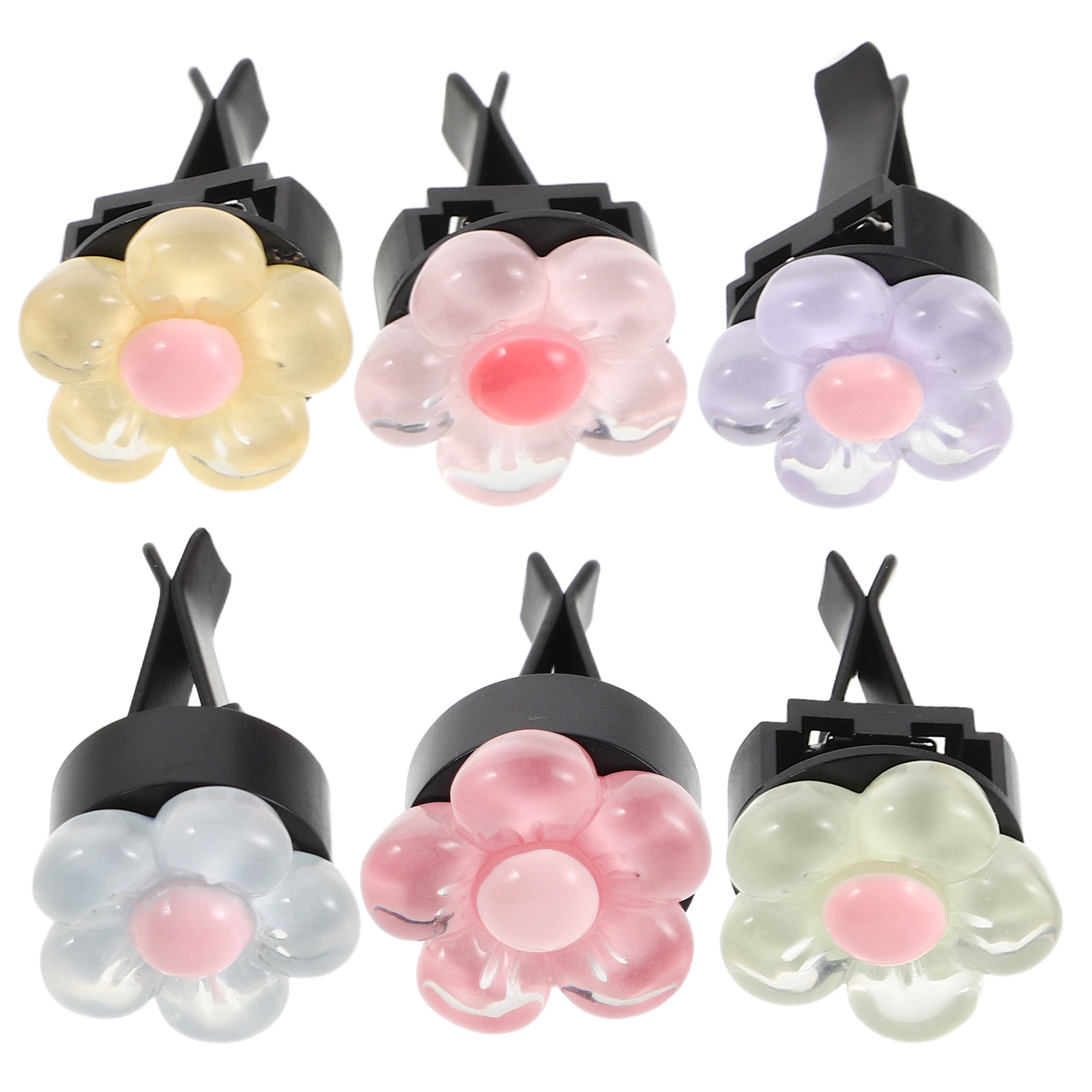 6Pcs Flower Air Vent Clip Car  - Women Accessories Outlet recension och pris