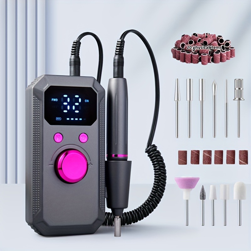 Rechargeable Electric Nail Dri - Women Accessories Combo Gift recension och pris
