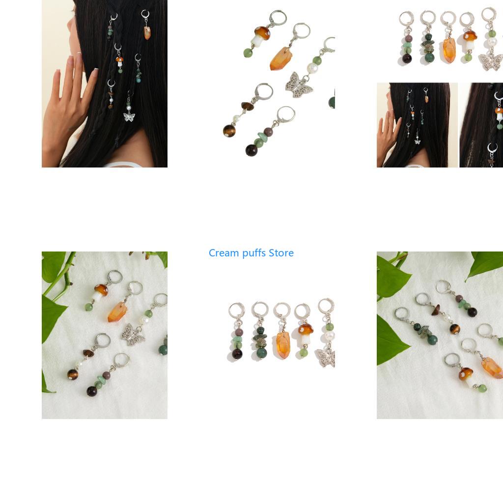 50LE Butterfly Stone Hair Ring - Women Accessories Description recension och pris