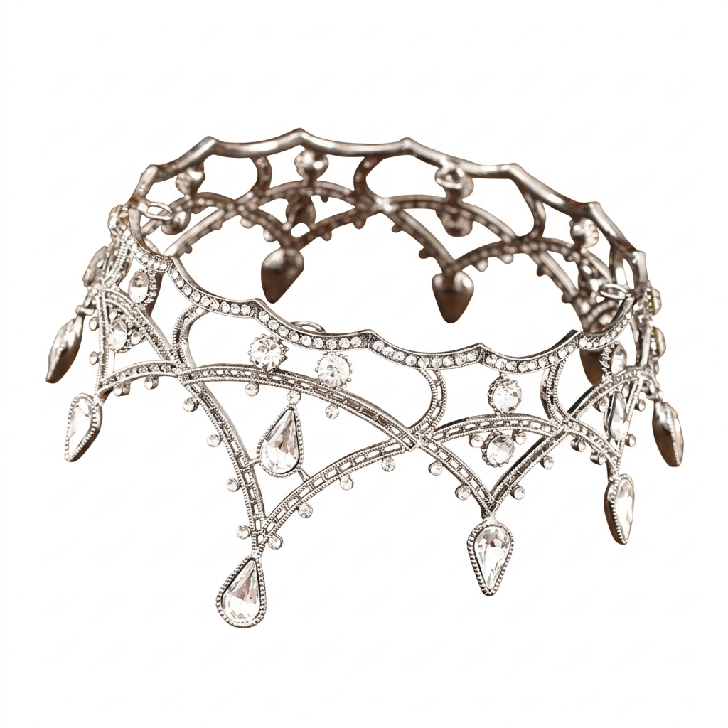 1pc Baroque Crystal Crown Eleg - Women Accessories For Wedding recension och pris