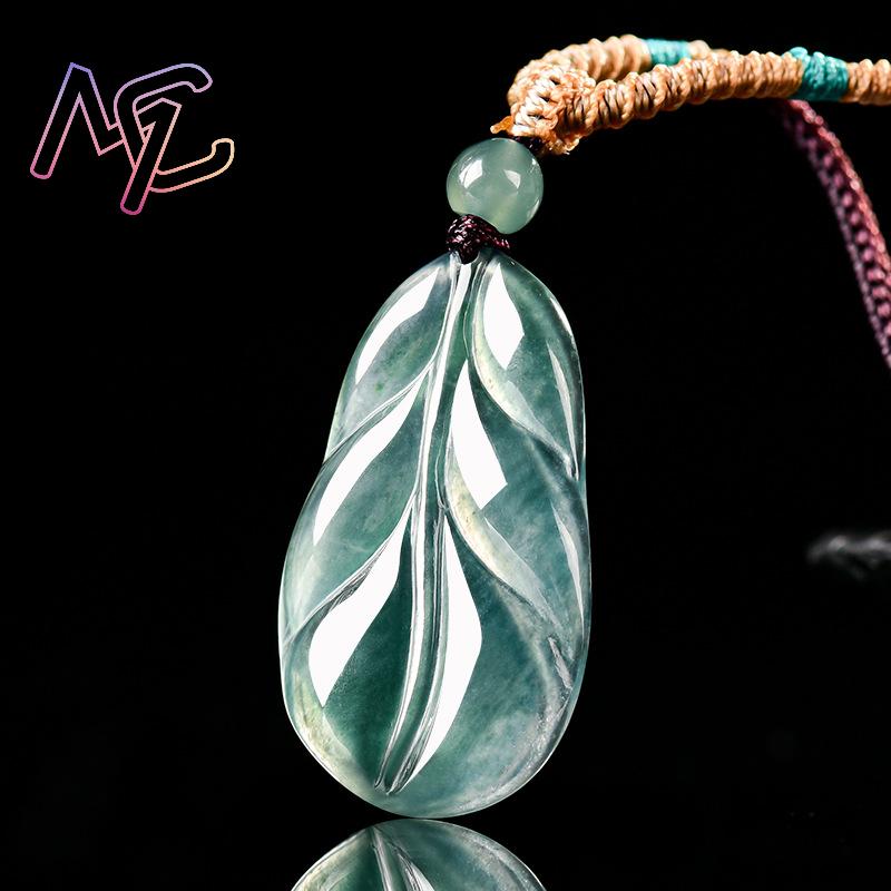 Myanmar Jadeite Leaf Pendant G - Women Accessories To Gift recension och pris