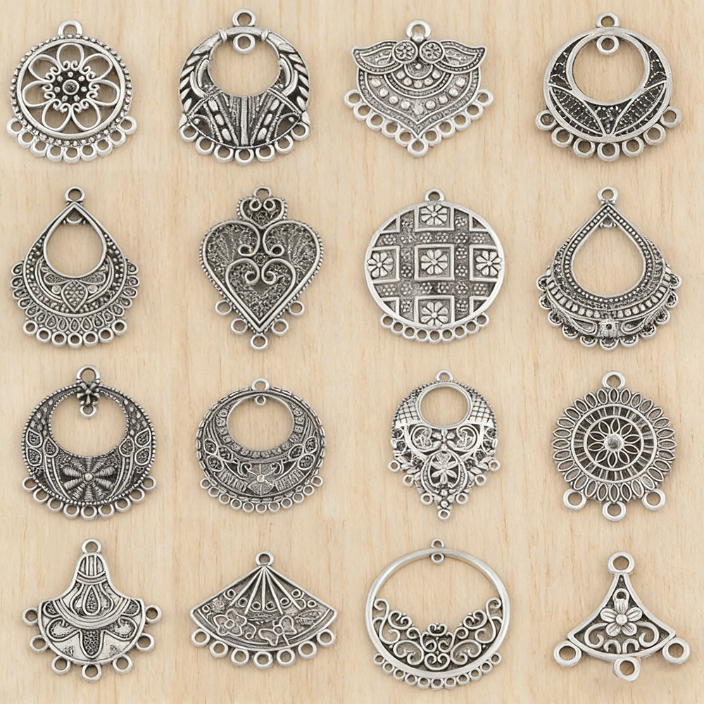 10 Pieces Tibetan Silver Bohem - Tassel Earrings Boho recension och pris