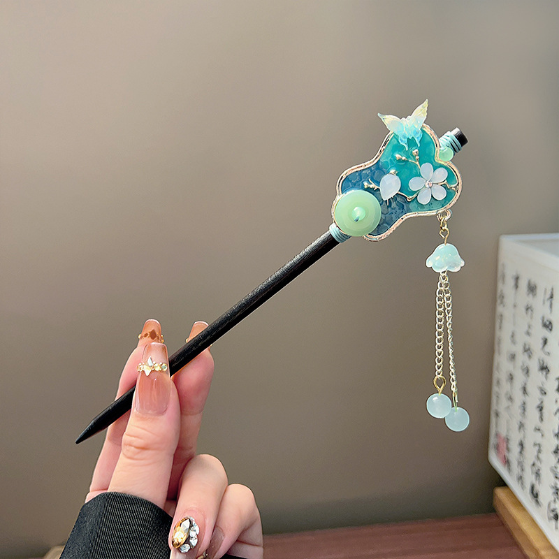 Classic Tassel Hair Stick Blac - Women'S Accessories List recension och pris