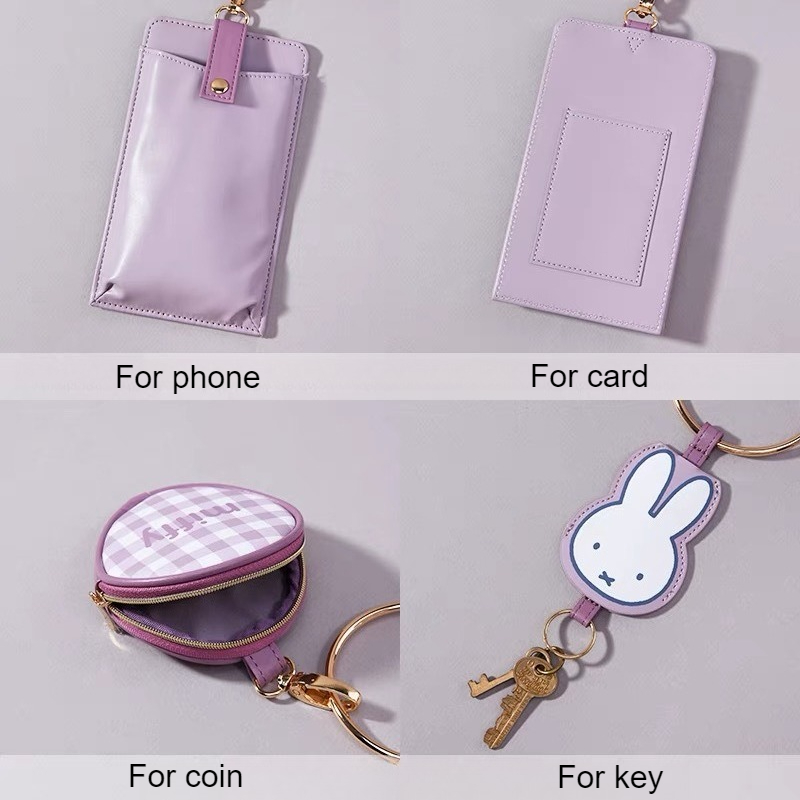 Miffy Kawaii Phone Pouch Set C - Women Accessories Combo Gift recension och pris