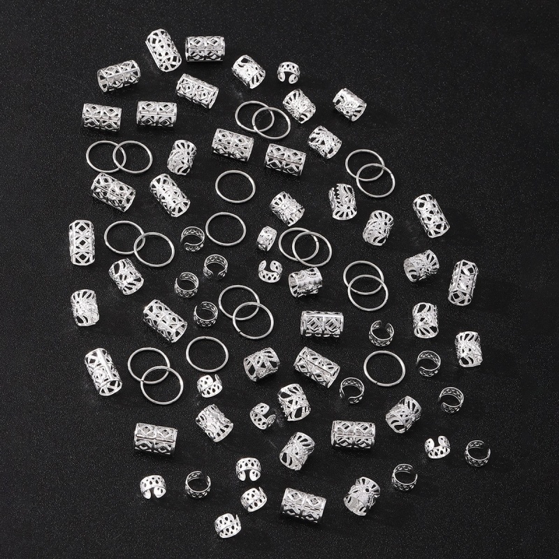 80pcs Alloy Dreadlock Hair Bea - Women Accessories Combo Gift recension och pris