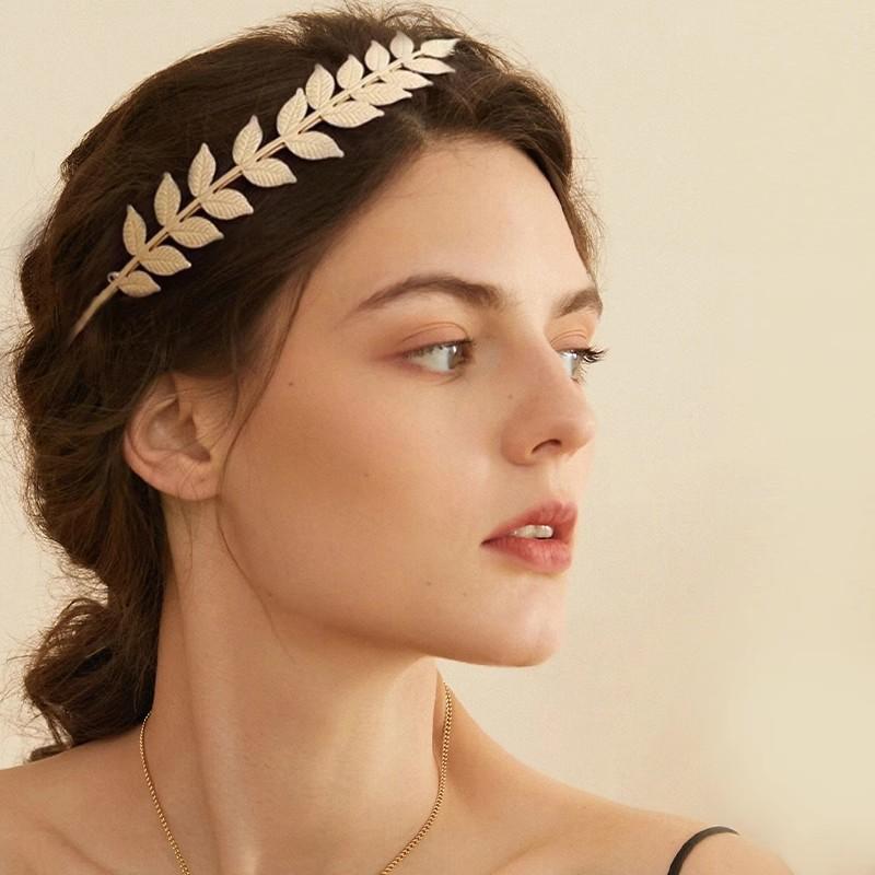 【B】Retro Gold Color Leaf Headb - Women Accessories For Wedding recension och pris
